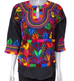 Blusa Milpa Negra/Multicolor #014 (M)