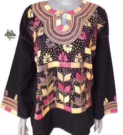 Blusa Milpa Negra/Multicolor #006 (L)