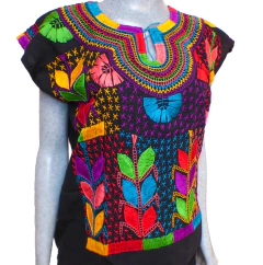 Blusa Milpa Negra/Multicolor #008 (S) - comprar en línea