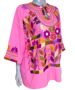 Blusa Milpa Rosa/Multicolor (XL) - comprar en línea