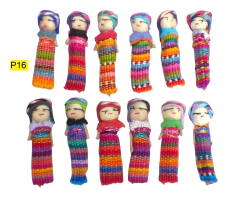 Paquete con 12 muñequitas quitapenas (Worry dolls) - Chiapas Mágico