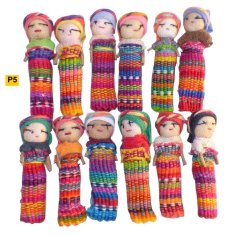 Paquete con 12 muñequitas quitapenas (Worry dolls)