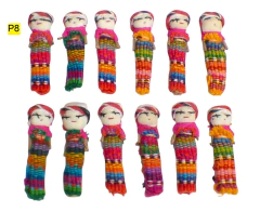 Paquete con 12 muñequitas quitapenas (Worry dolls) - tienda en línea