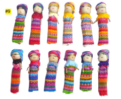 Imagen de Paquete con 12 muñequitas quitapenas (Worry dolls)