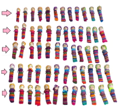 Paquete con 12 muñequitas quitapenas (Worry dolls) - comprar en línea