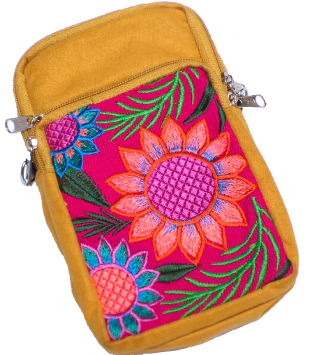 Bolsa Porta celular con Bordado Mexicano (19 CM) - comprar en línea