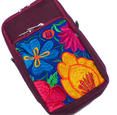 Imagen de Bolsa Porta celular con Bordado Mexicano (19 CM)