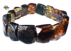 Pulsera Elástica Con Cuadros De Ámbar #016 (20 CM) - comprar en línea