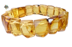 Pulsera Elástica con Cuadros de Ámbar #002 (19 CM) - comprar en línea