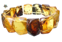 Pulsera Elástica con Cuadros de Ámbar #003 (19 CM) - comprar en línea