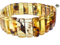 Pulsera Elástica Con Ámbar Auténtico #020 (19.5 CM) - comprar en línea