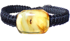 Pulsera Tejida Ámbar con Insecto - comprar en línea
