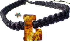 Pulsera Tejida Con Inicial De Ámbar "L" - comprar en línea