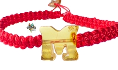 Pulsera Tejida Con Inicial De Ámbar "M"