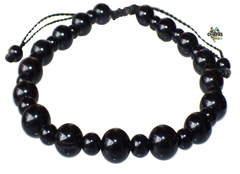 Pulsera Ajustable con Esferas de Obsidiana (4 mm y 6 mm)