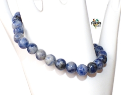Pulsera Elástica con Esferas de Sodalita Auténtica (6 MM)