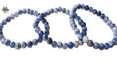 Pulsera Elástica con Esferas de Sodalita Auténtica (6 MM) - comprar en línea