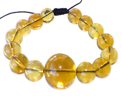 Pulsera con Esferas de Ámbar Auténtico Calibradas & Tejido Ajustable - Chiapas Mágico