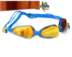 Pulsera Tejida con Gotas de Ámbar #01 - comprar en línea