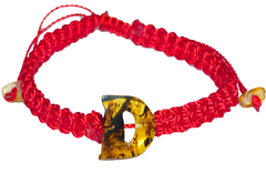 Pulsera Tejida Con Inicial De Ámbar "D"