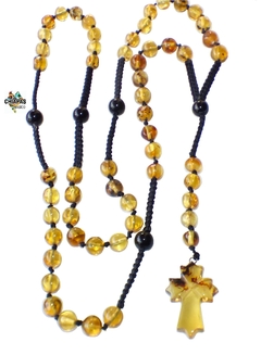 Rosario Tejido con Ámbar Auténtico & Obsidiana (ESP5)