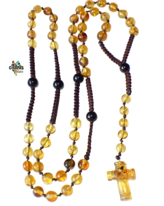 Rosario Tejido con Ámbar Auténtico & Obsidiana (ESP4)