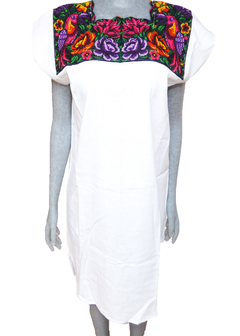 Vestido con Punto de Cruz "Tucanes y Flores" (M) - comprar en línea