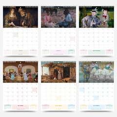Calendario de pared Bellas Artes escenas 2025 - TIENDA BELLAS ARTES