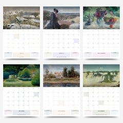 Calendario de pared Bellas Artes paisajes 2025 - TIENDA BELLAS ARTES