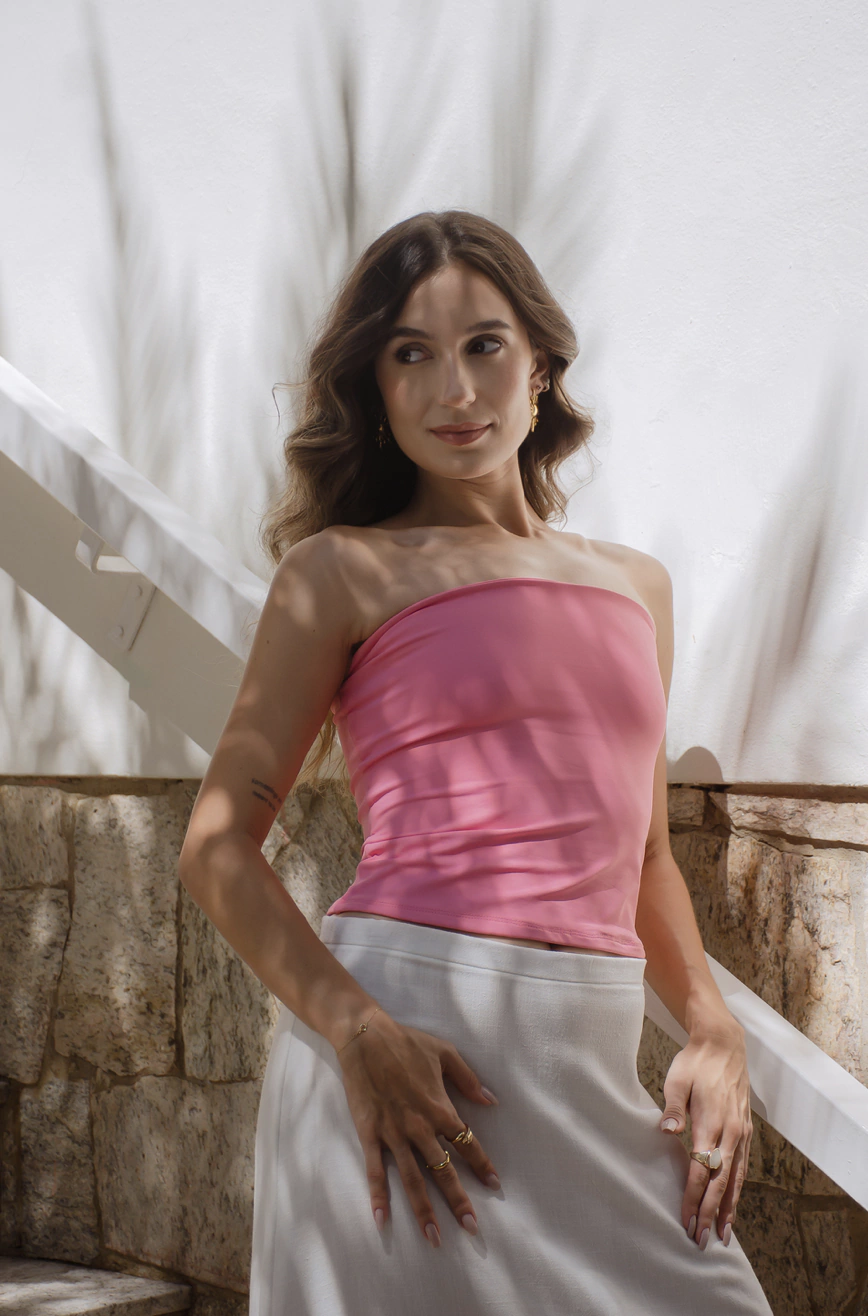 Top Contour Rosa