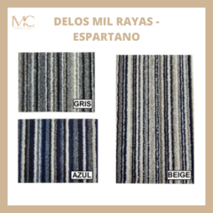Alfombra Boucle Con Base Mil Rayas Delos El Espartano X M2