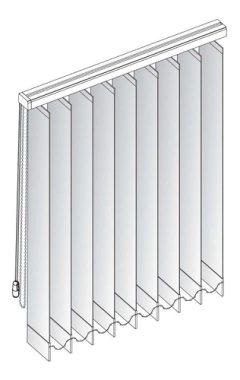 Cortinas Bandas Verticales Black Out - Sunset Hunter Douglas - Muebles y Cosas - Muebles y Cosas