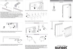 Cortinas Bandas Verticales Traslúcida - Sunset Hunter Douglas - Muebles y Cosas en internet