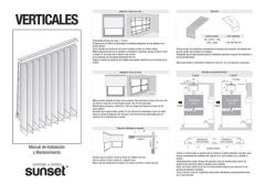Cortinas Bandas Verticales Semi Opaca - Sunset Hunter Douglas - Muebles y Cosas
