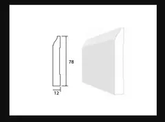 Imagen de Zocalos Para Pisos Prepintado Blanco x Tira - Muebles y Cosas