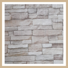 Placa 3d Autoadhesiva modelo piedra clara Para Pared - 70x77 cm - Muebles y Cosas - comprar online