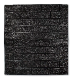 Placa 3d Autoadhesiva modelo piedra negra Para Pared - 70x77 cm - muebles y cosas - comprar online