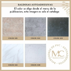 Vinilo Autoadhesivo En Baldosa Simil Flexiplast X M2