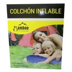 Colchón Inflable Gamuzado Bamboo 2 Plazas en internet
