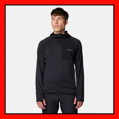 Campera Polar Grid Columbia Triple Canyon Hooded Hombre