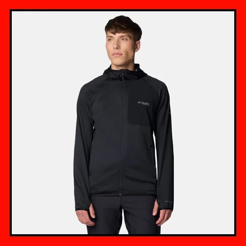 Campera Polar Grid Columbia Triple Canyon Hooded Hombre