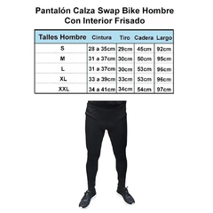 Calza Ciclismo De Lycra Swap Bike Frizada Hombre Con Badana - comprar online