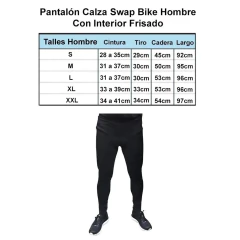 Calza Ciclismo De Lycra Swap Bike Frizada Hombre Con Badana - comprar online
