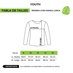 Remera Folau Manga Larga Lycra Protección Uv 50 Niños/as - comprar online