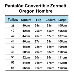 Pantalón Trekking Zermatt Oregon Desmontable Hombre - comprar online