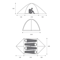Carpa Igloo Hummer 5D 4 Personas - comprar online