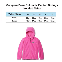 Campera Polar Columbia Benton Springs Hooded Niñas - comprar online