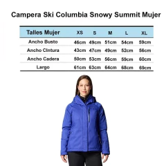 Campera Ski Columbia Snowy Summit Mujer Impermeable - comprar online