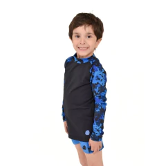 Remera Folau Manga Larga Lycra Protección Uv50 Kids Niños/as
