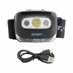 Linterna Frontal Spinit Hl 200r Recargable Usb Con Sensor - comprar online